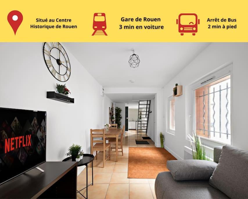 Amboise//Cosy-Centreville Rouen//Netfilx-Wifi//6Pers Exterior photo